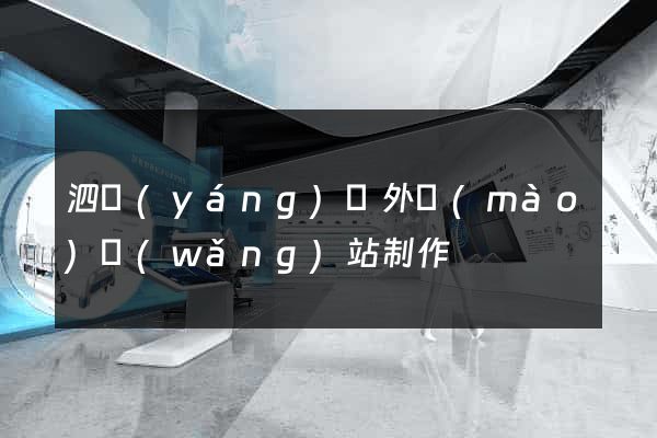 泗陽(yáng)縣外貿(mào)網(wǎng)站制作