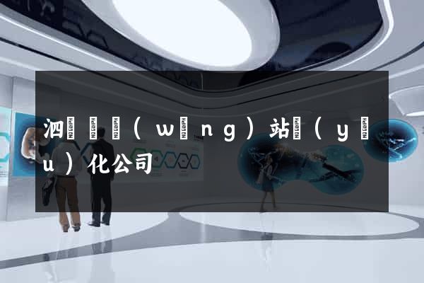 泗陽縣網(wǎng)站優(yōu)化公司