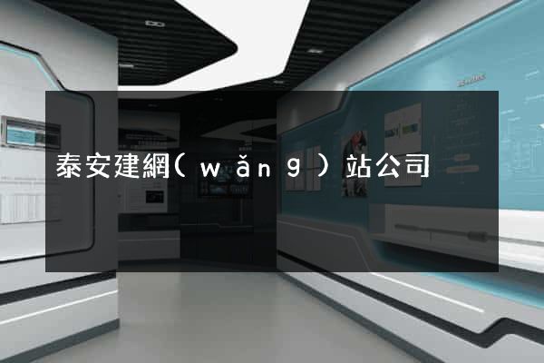 泰安建網(wǎng)站公司
