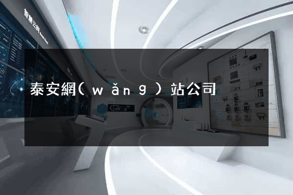 泰安網(wǎng)站公司