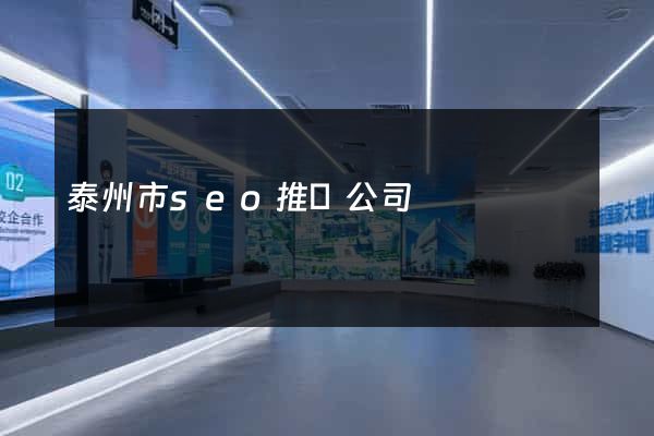 泰州市seo推廣公司
