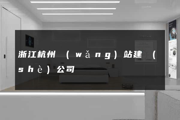 浙江杭州網(wǎng)站建設(shè)公司
