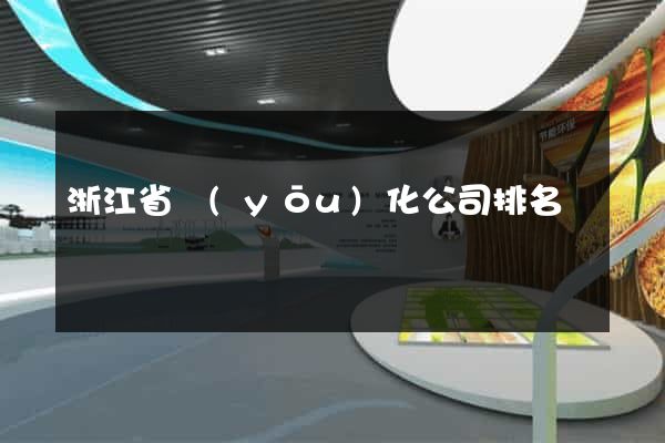 浙江省優(yōu)化公司排名