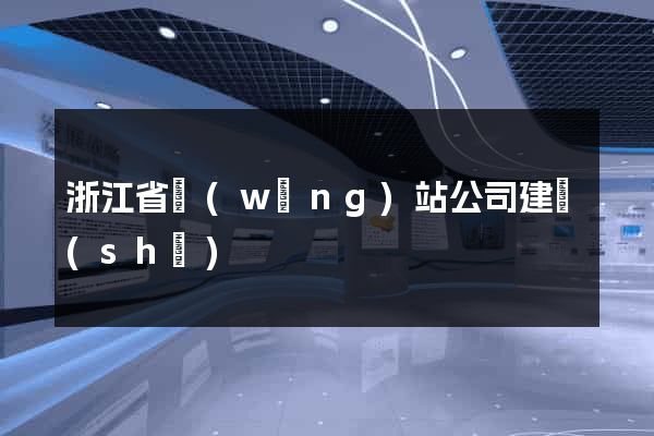 浙江省網(wǎng)站公司建設(shè)