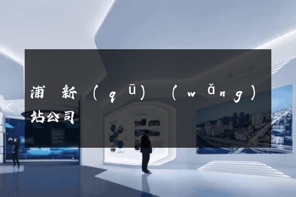浦東新區(qū)網(wǎng)站公司