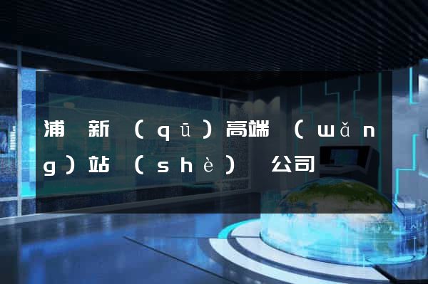 浦東新區(qū)高端網(wǎng)站設(shè)計公司