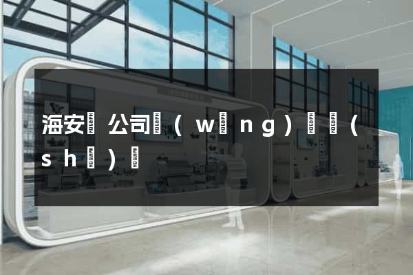 海安縣公司網(wǎng)頁設(shè)計