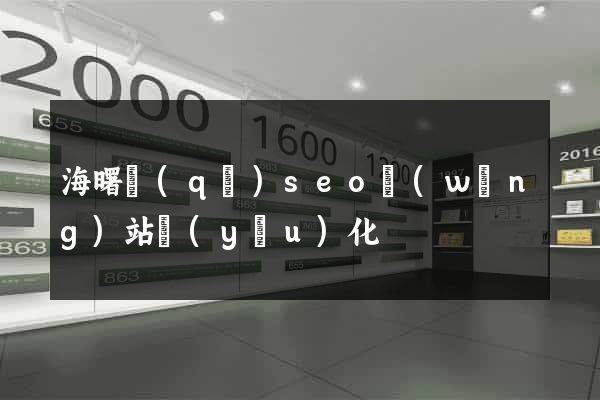 海曙區(qū)seo網(wǎng)站優(yōu)化