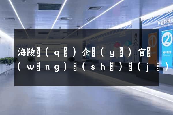 海陵區(qū)企業(yè)官網(wǎng)設(shè)計(jì)