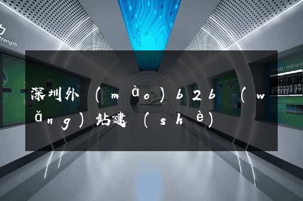 深圳外貿(mào)b2b網(wǎng)站建設(shè)
