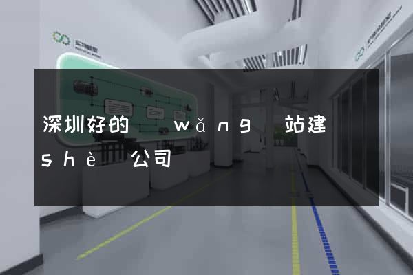 深圳好的網(wǎng)站建設(shè)公司