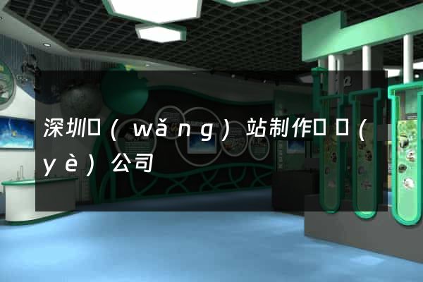 深圳網(wǎng)站制作專業(yè)公司
