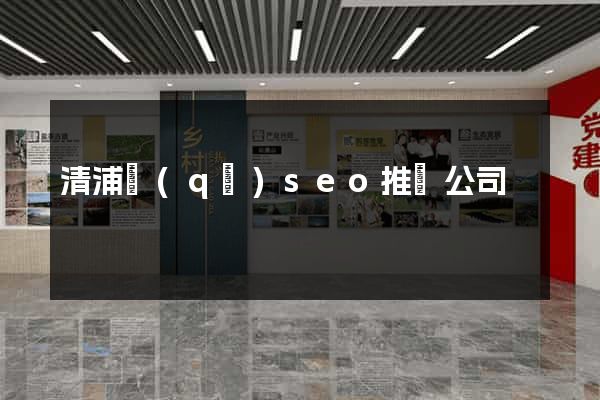 清浦區(qū)seo推廣公司