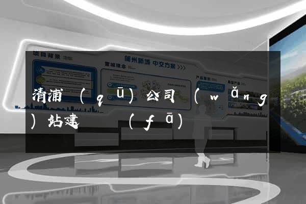 清浦區(qū)公司網(wǎng)站建設開發(fā)