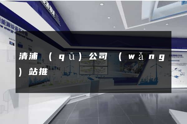 清浦區(qū)公司網(wǎng)站推廣