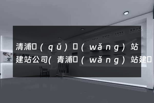 清浦區(qū)網(wǎng)站建站公司(青浦網(wǎng)站建設(shè)優(yōu)化推廣)