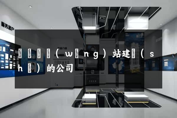 渦陽縣網(wǎng)站建設(shè)的公司