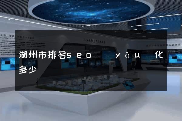 湖州市排名seo優(yōu)化多少錢