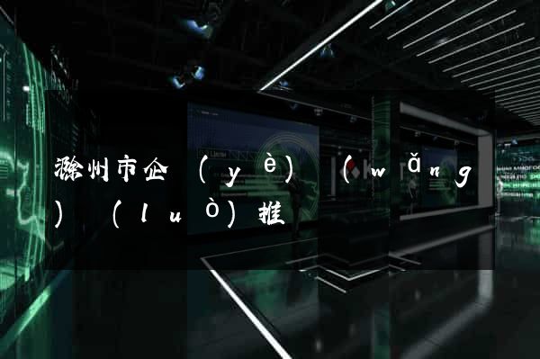 滁州市企業(yè)網(wǎng)絡(luò)推廣
