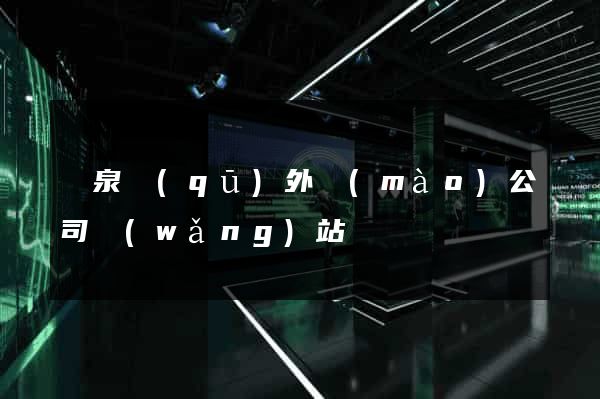 潁泉區(qū)外貿(mào)公司網(wǎng)站