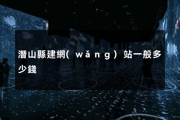 潛山縣建網(wǎng)站一般多少錢