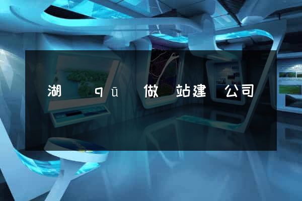 濱湖區(qū)做網站建設公司