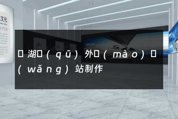 濱湖區(qū)外貿(mào)網(wǎng)站制作