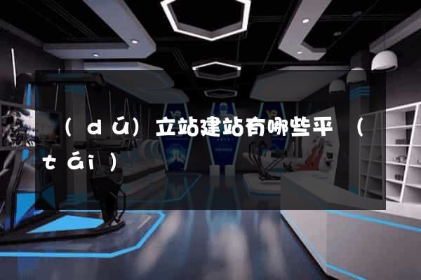 獨(dú)立站建站有哪些平臺(tái)