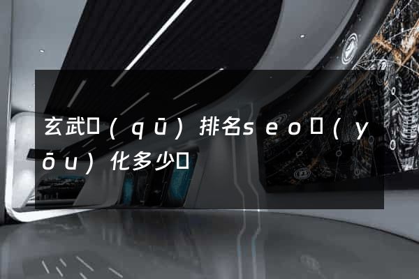 玄武區(qū)排名seo優(yōu)化多少錢