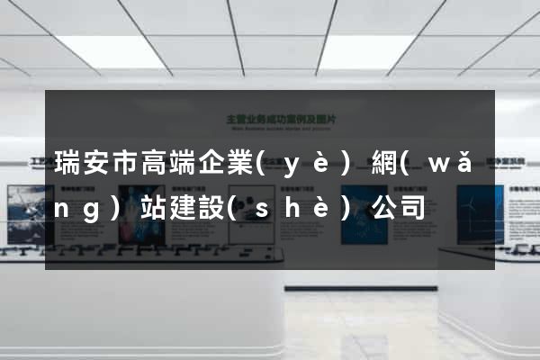 瑞安市高端企業(yè)網(wǎng)站建設(shè)公司