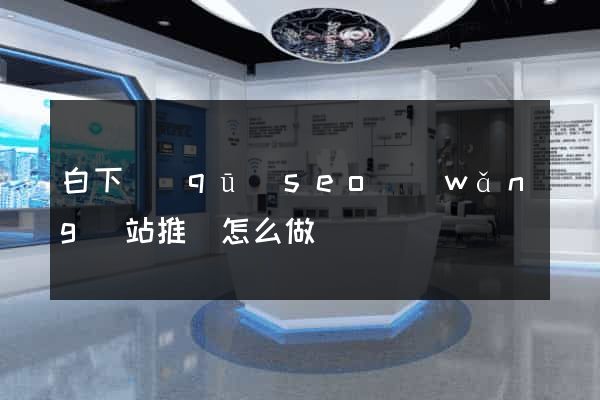 白下區(qū)seo網(wǎng)站推廣怎么做