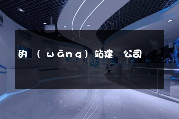 的網(wǎng)站建設公司