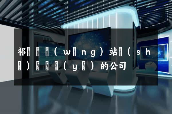 祁門縣網(wǎng)站設(shè)計專業(yè)的公司
