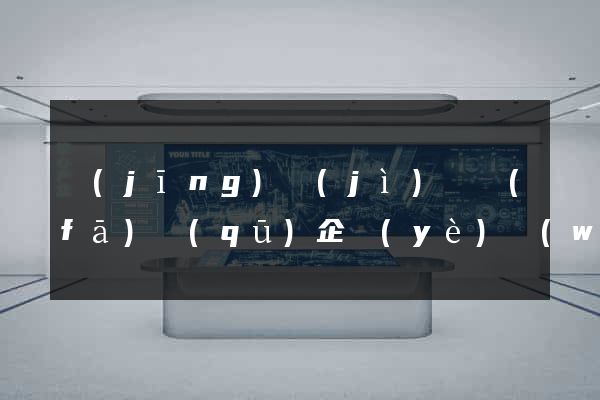 經(jīng)濟(jì)開發(fā)區(qū)企業(yè)網(wǎng)站開發(fā)