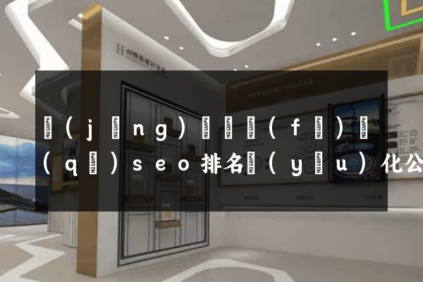 經(jīng)濟開發(fā)區(qū)seo排名優(yōu)化公司價格