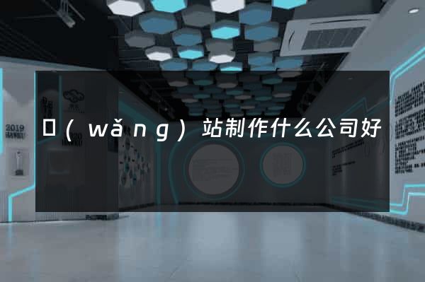 網(wǎng)站制作什么公司好
