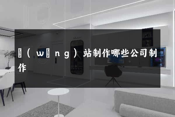 網(wǎng)站制作哪些公司制作