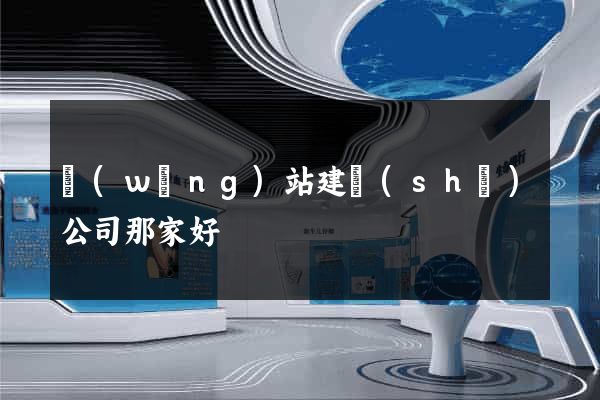 網(wǎng)站建設(shè)公司那家好