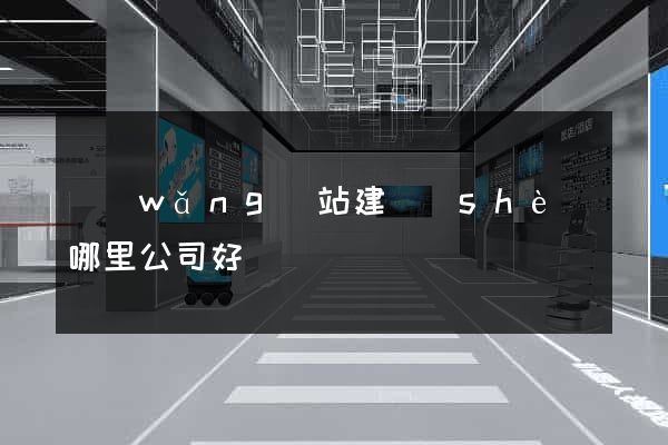 網(wǎng)站建設(shè)哪里公司好
