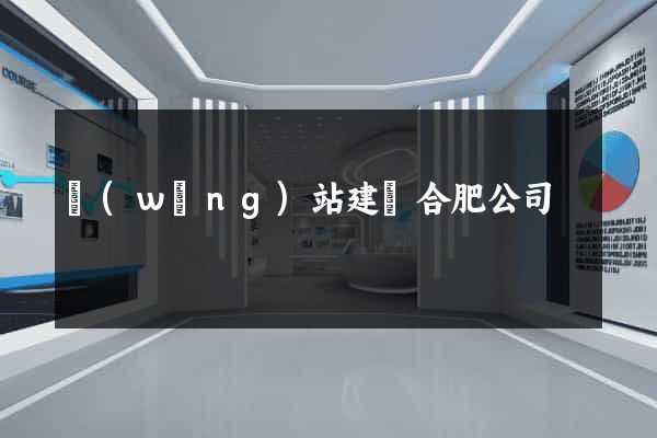 網(wǎng)站建設合肥公司