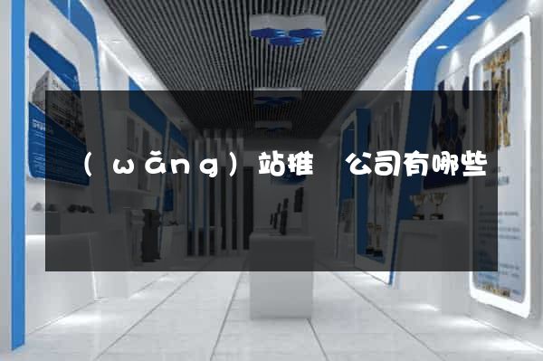 網(wǎng)站推廣公司有哪些