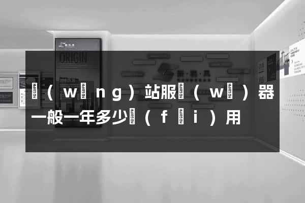 網(wǎng)站服務(wù)器一般一年多少費(fèi)用