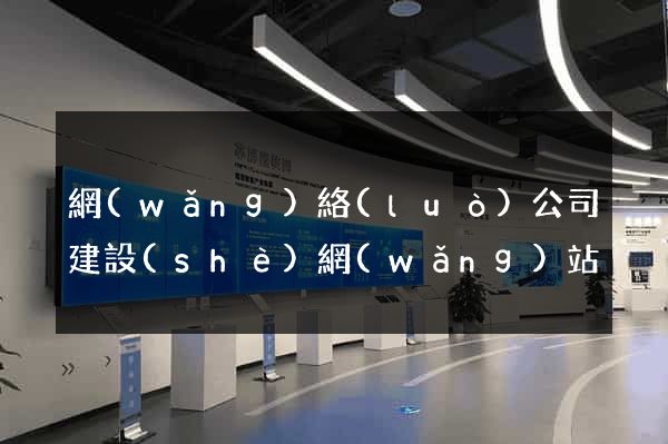 網(wǎng)絡(luò)公司建設(shè)網(wǎng)站