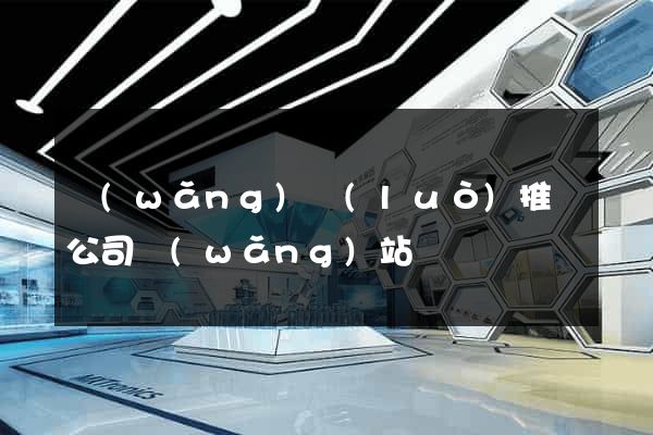 網(wǎng)絡(luò)推廣公司網(wǎng)站