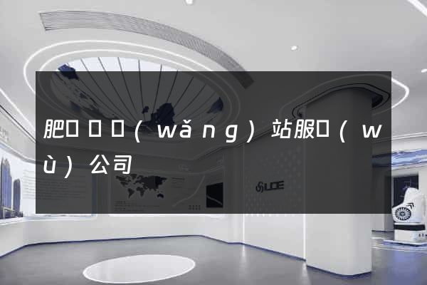 肥東縣網(wǎng)站服務(wù)公司