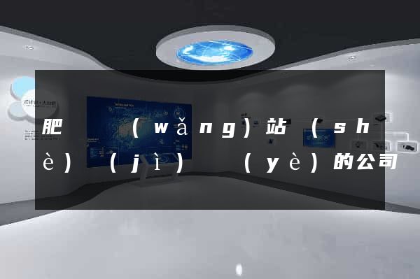 肥東縣網(wǎng)站設(shè)計(jì)專業(yè)的公司