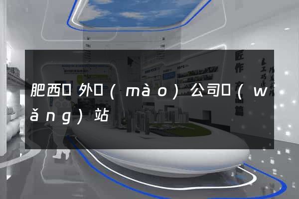 肥西縣外貿(mào)公司網(wǎng)站