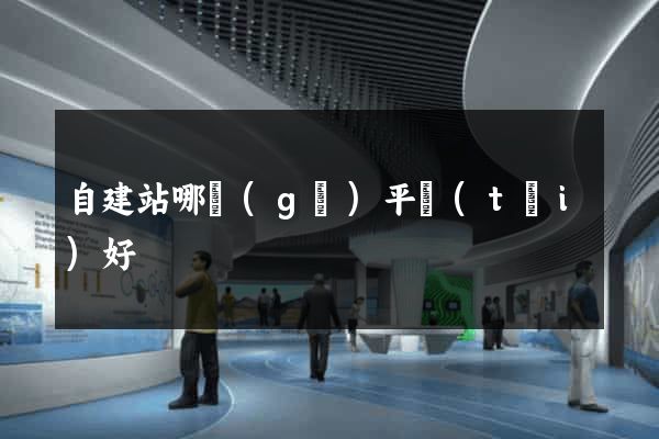 自建站哪個(gè)平臺(tái)好