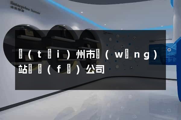 臺(tái)州市網(wǎng)站開發(fā)公司