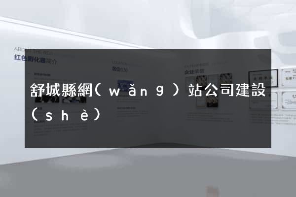 舒城縣網(wǎng)站公司建設(shè)